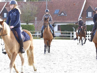 cours cheval échauffement